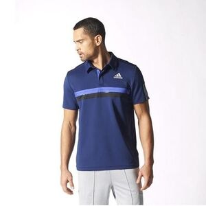 Adidas Mens Barricade Polo - Night Sky